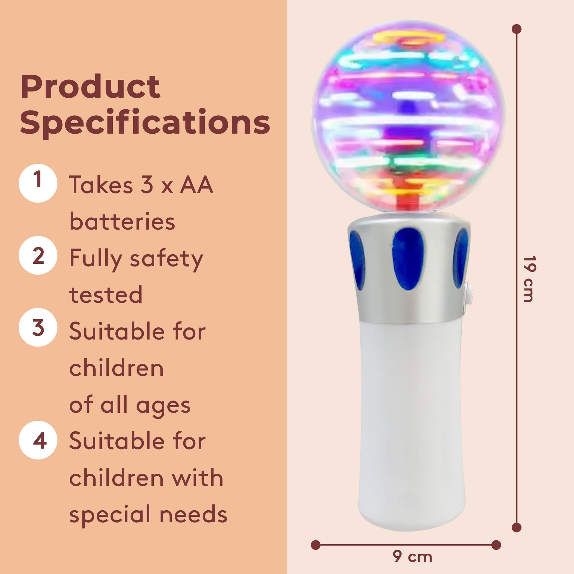 GlowWandz Light Up Wand Sensory Toy 2