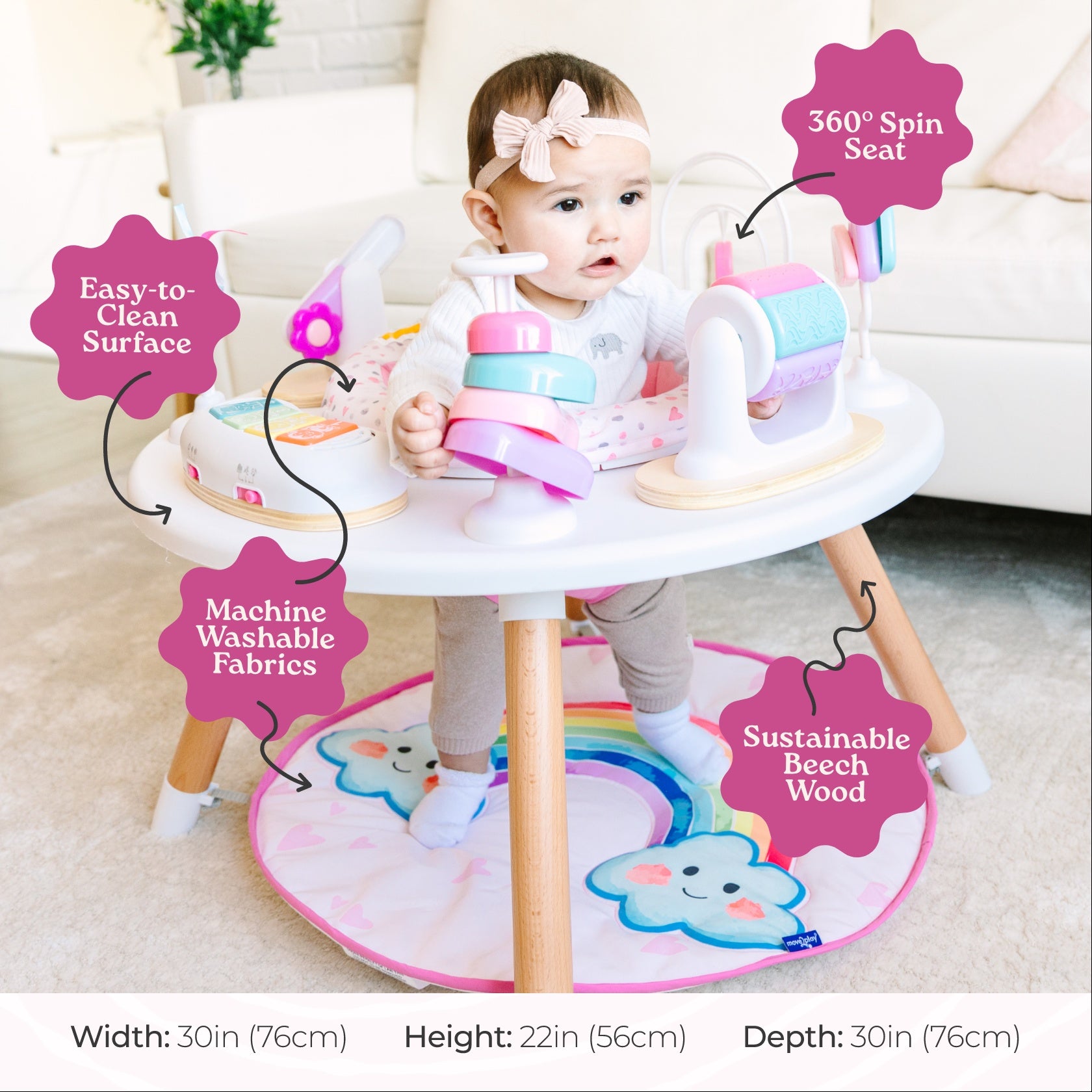 GrowNook Baby Activity Center Tummy Time 6