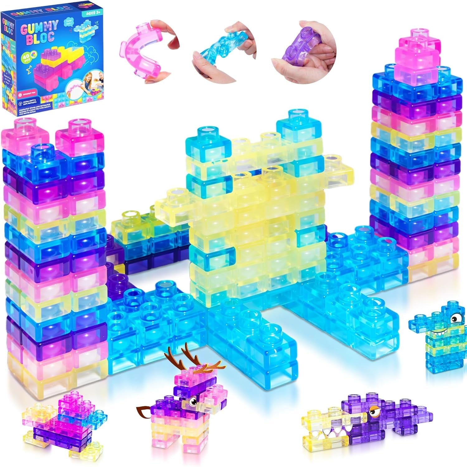 JelliBlox Soft Squishy Building Blocks 2