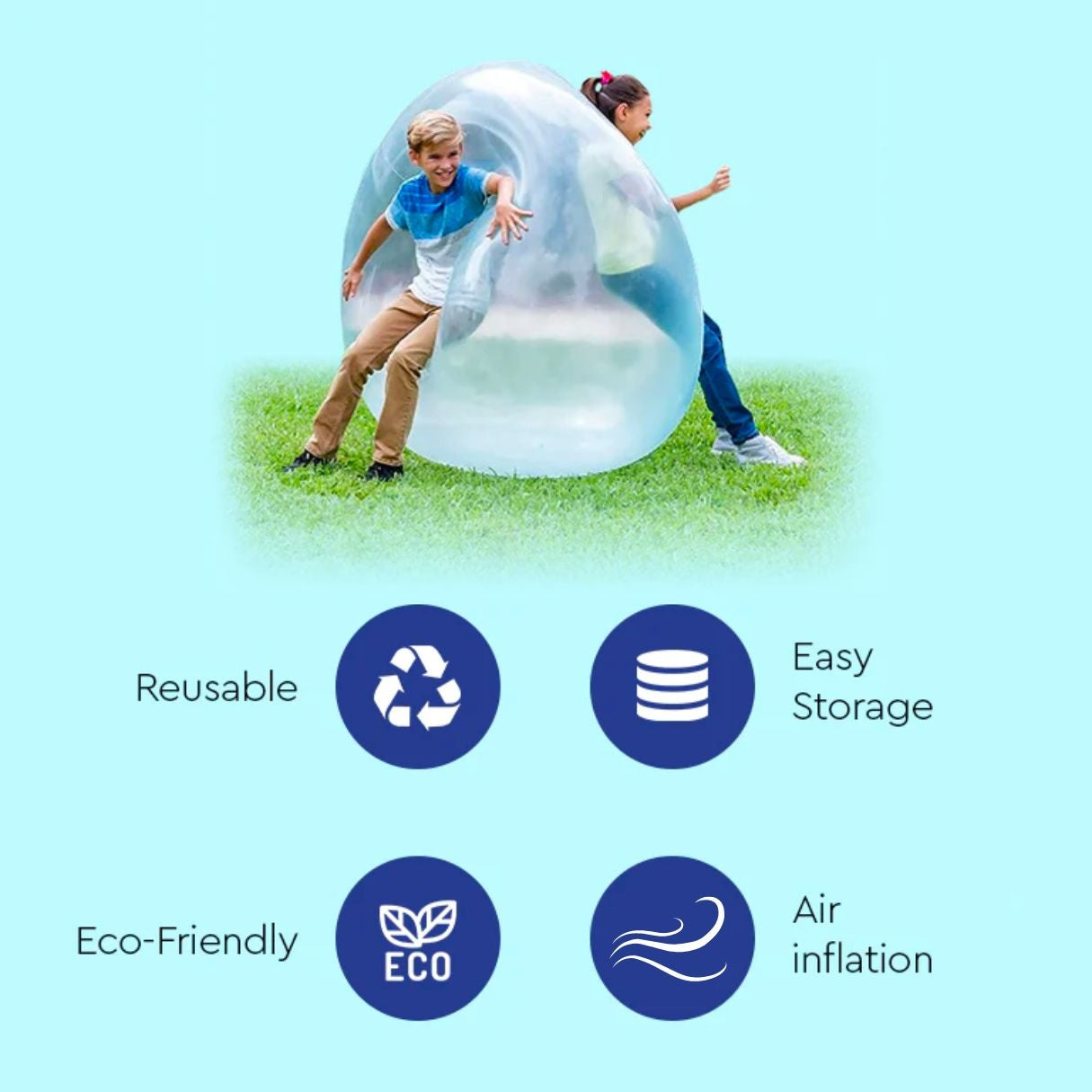 JellyBounce Giant Inflatable Ball Kids Outdoor 1