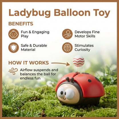 LadyBloom Ladybug Balloon Toy for Babies 1