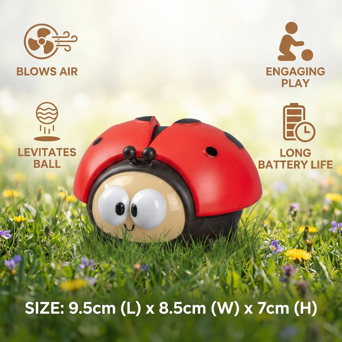 LadyBloom Ladybug Balloon Toy for Babies 2