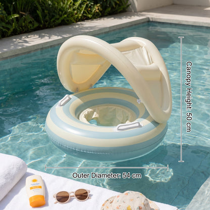 LagoonBub Baby Swim Ring Sun Canopy 3
