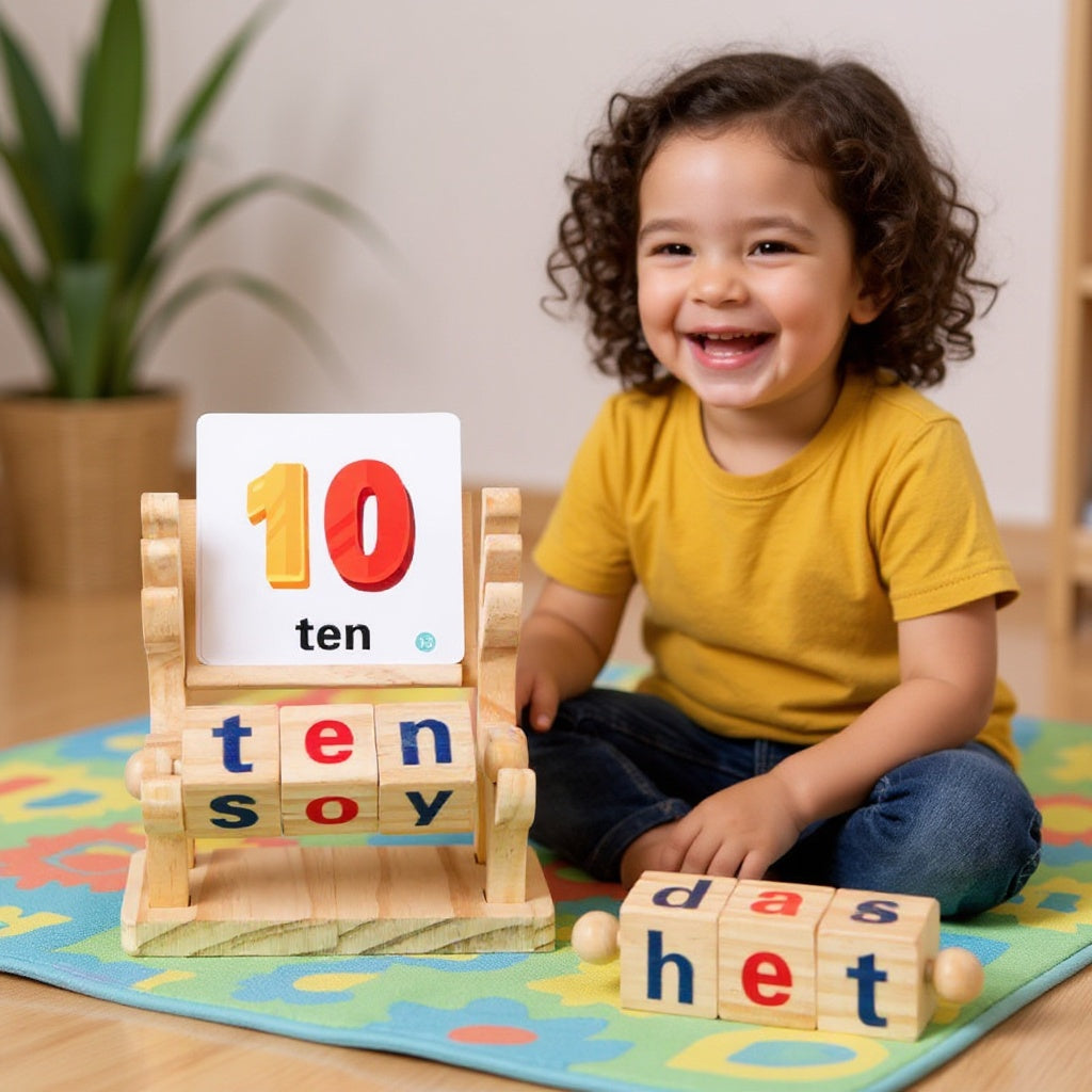 LetterBlox | ABC Wooden Blocks Spelling Cards