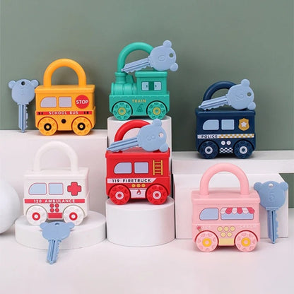 Montessori Lock Key Toy Toddler 1