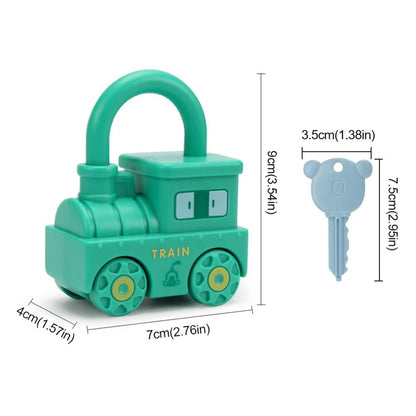 Montessori Lock Key Toy Toddler 3