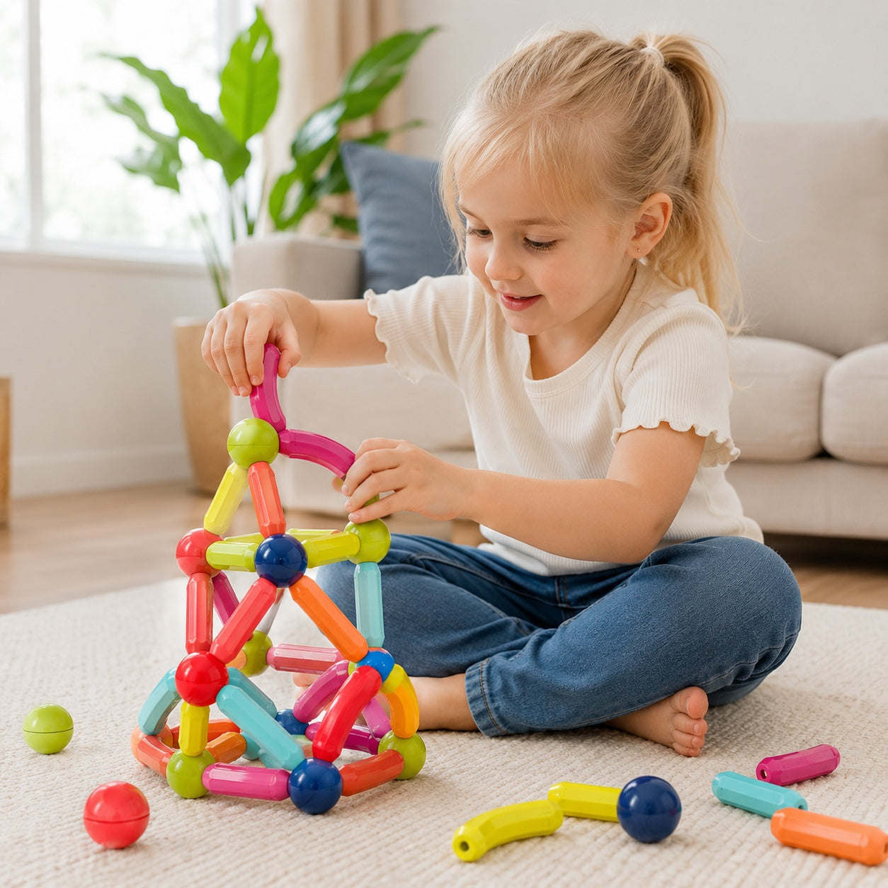 magnarod magnetic-sticks-and-balls-building-set 1