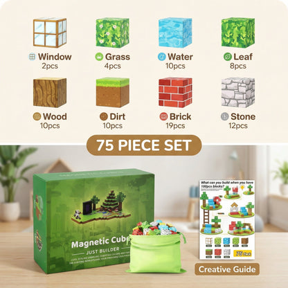 MagnaStack Magnetic Building Cubes Kids STEM 2
