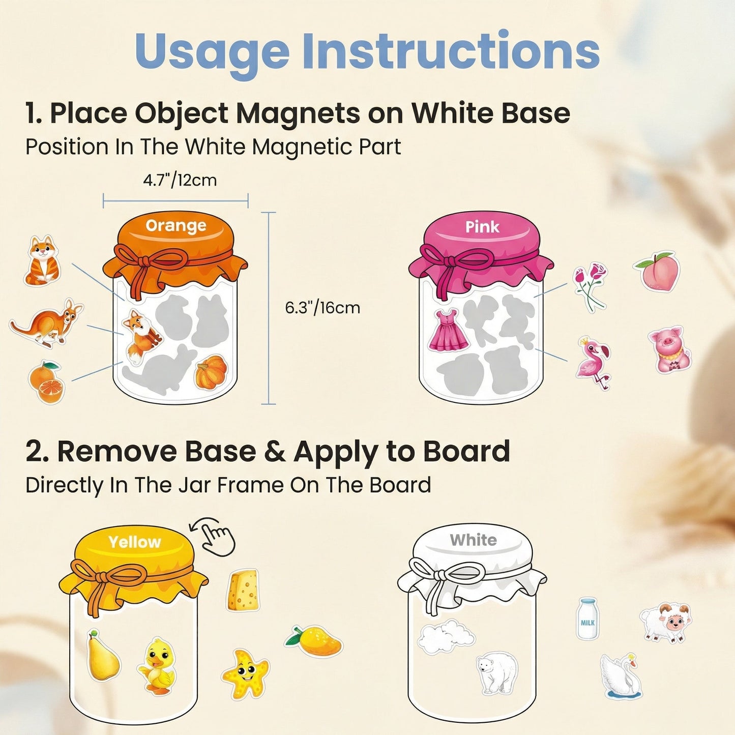 MagniSort Fridge Magnet Colour Sorting Toddler 1