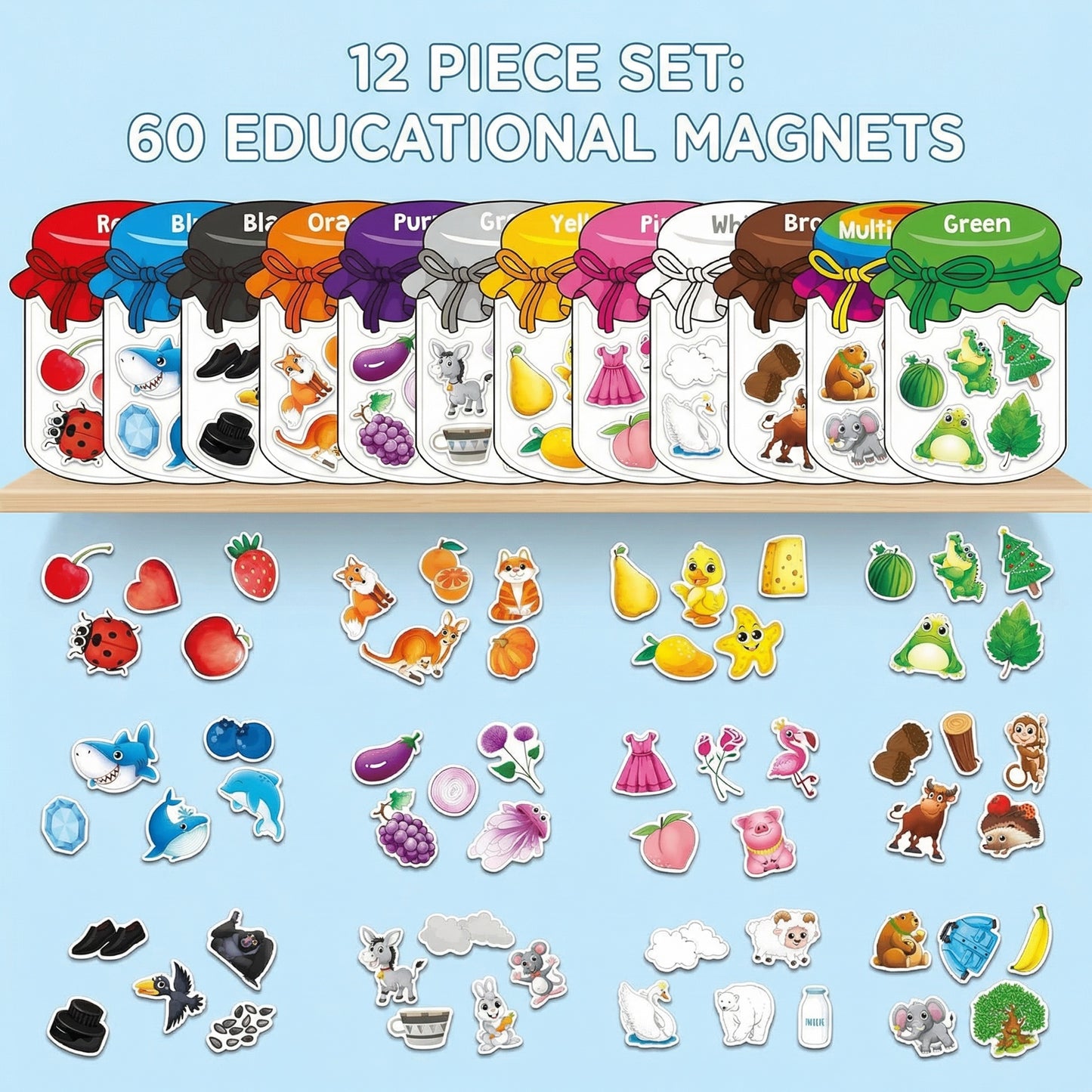 MagniSort Fridge Magnet Colour Sorting Toddler 2