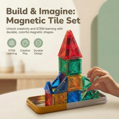 MagniTile Magnetic Tiles Building Set Kids 4