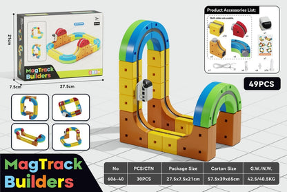 MagniTrax Magnetic Track Building Set Kids 1
