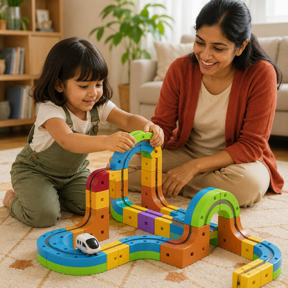 magnitrax magnetic-track-building-set-for-kids 3