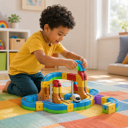 magnitrax magnetic-track-building-set-for-kids 7