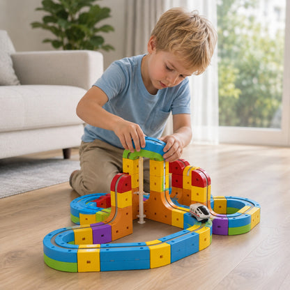 magnitrax magnetic-track-building-set-for-kids 9
