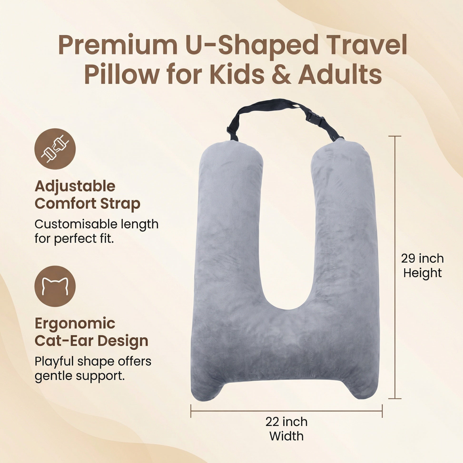 NapRide Kids Car Seat Neck Support 1