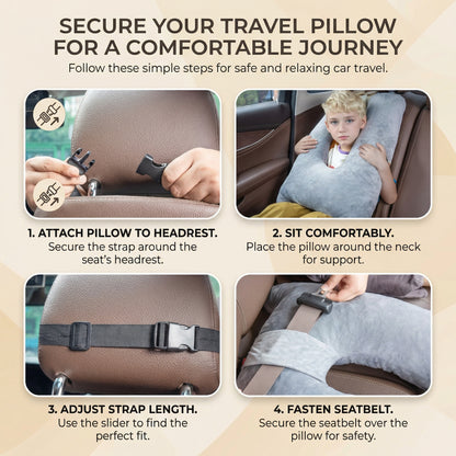 NapRide Kids Car Seat Neck Support 3