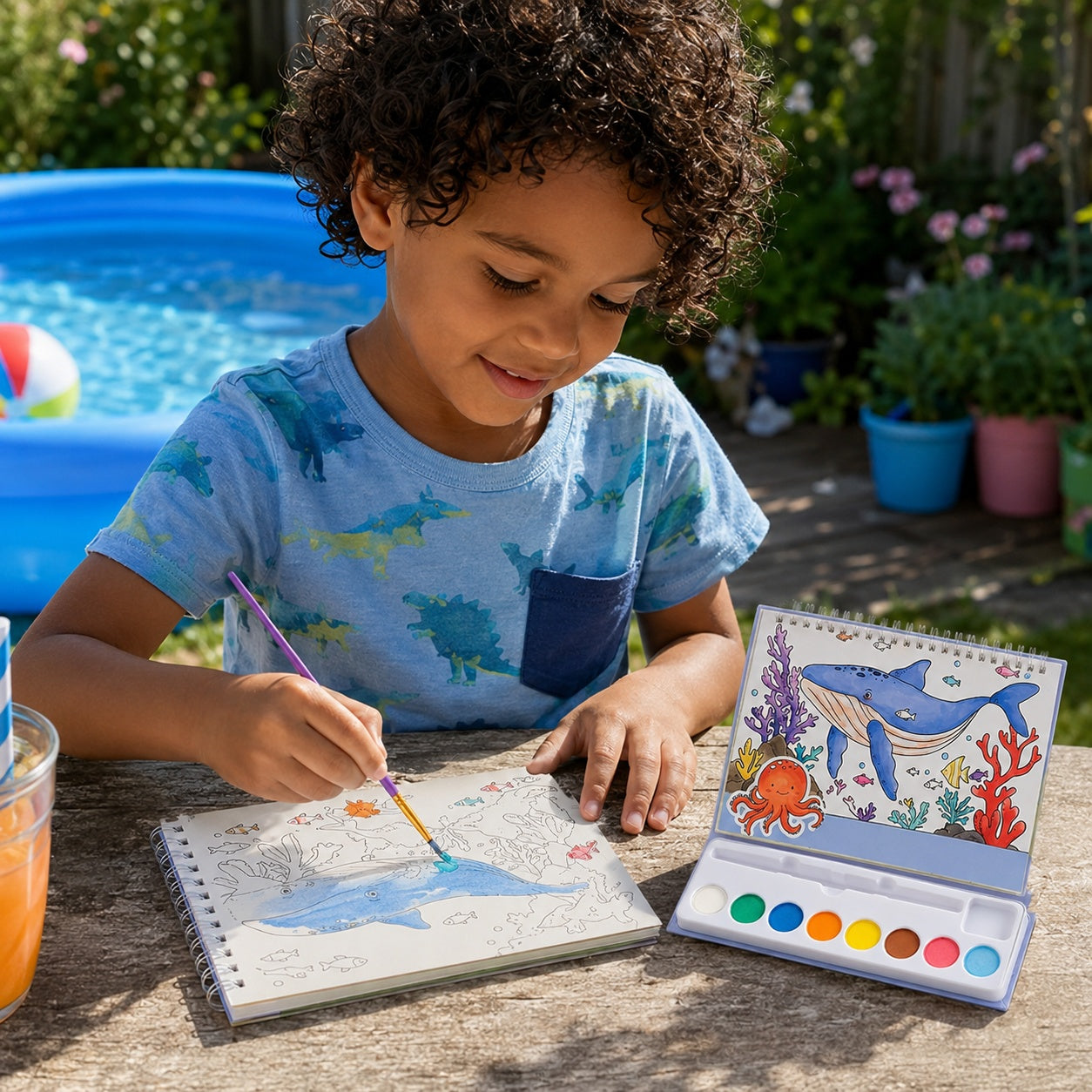 paintroam kids-watercolour-painting-set 3