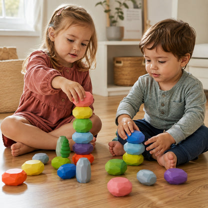 pebblenest wooden-stacking-stones-for-toddlers 3