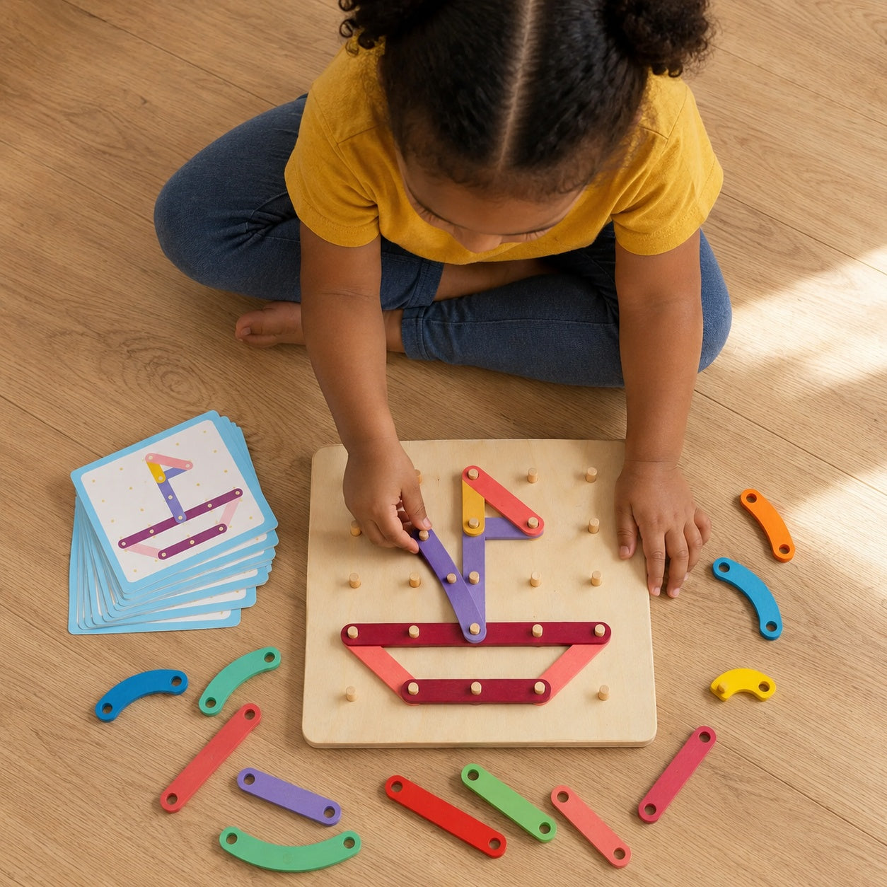 pegwise montessori-peg-board-puzzle 1
