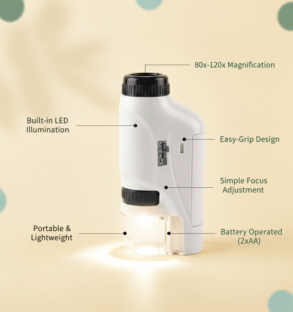 PocketScope Kids Pocket Microscope LED Light 5