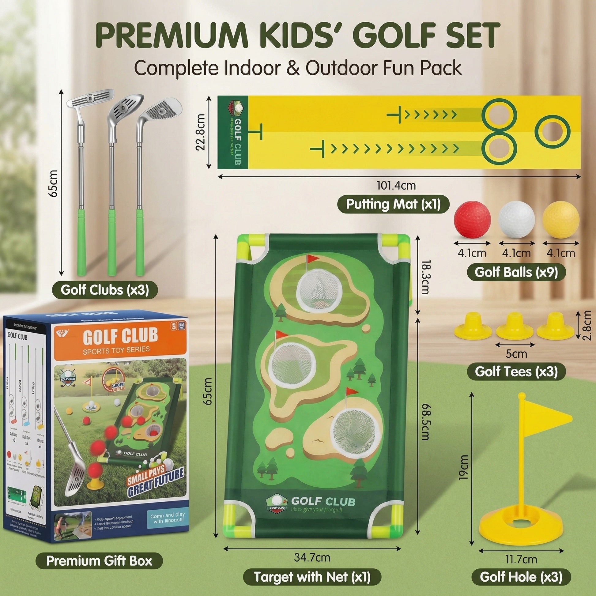 PuttGrove Kids Mini Golf Set Indoor 2
