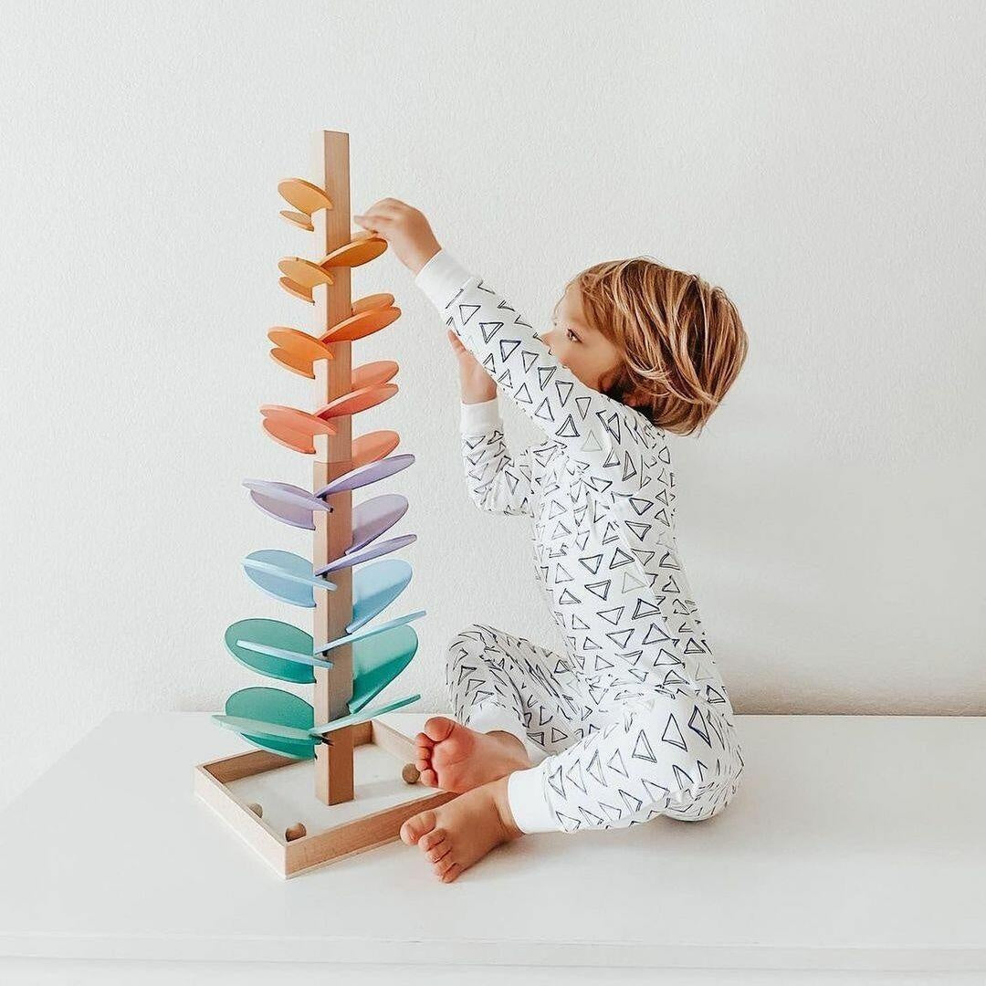 RainbowRoar Wooden Marble Run Sound Tower 2