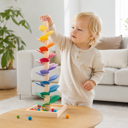 RainbowRoar Wooden Marble Run Sound Tower Scene 1