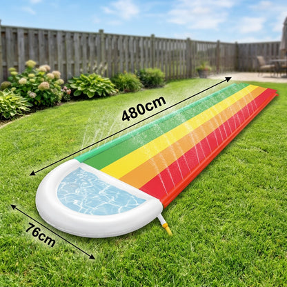 RainbowRush Inflatable Water Slide Kids Backyard 2