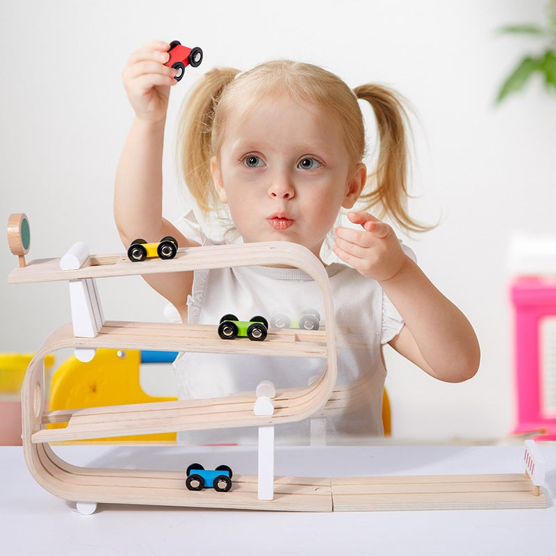 RampRex Wooden Car Ramp Racer Toddler 1