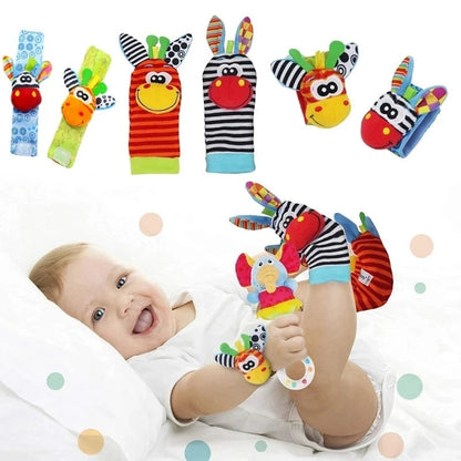 RattleWrap Baby Sensory Rattle Socks Wristbands 1