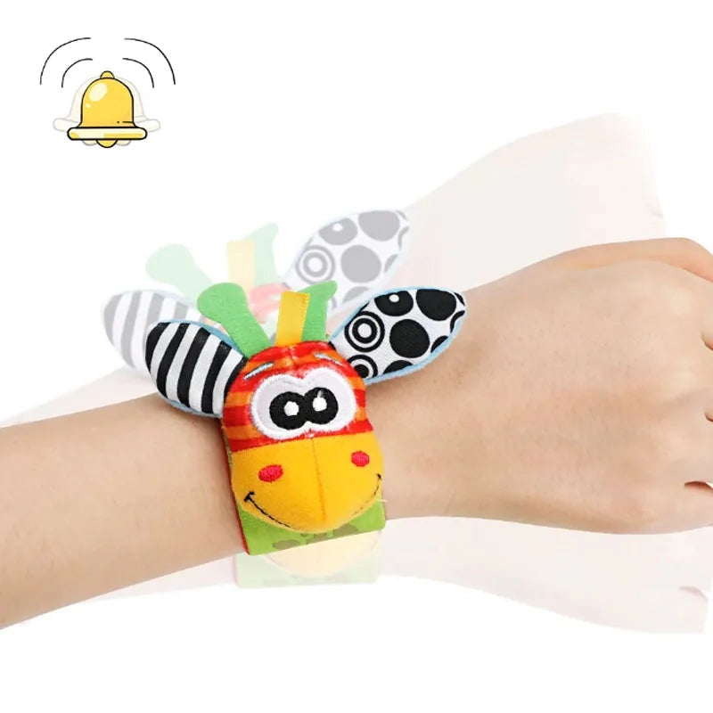 RattleWrap Baby Sensory Rattle Socks Wristbands 2