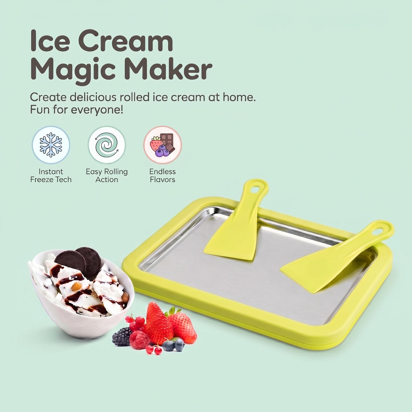 RollScoops DIY Ice Cream Roll Maker 1