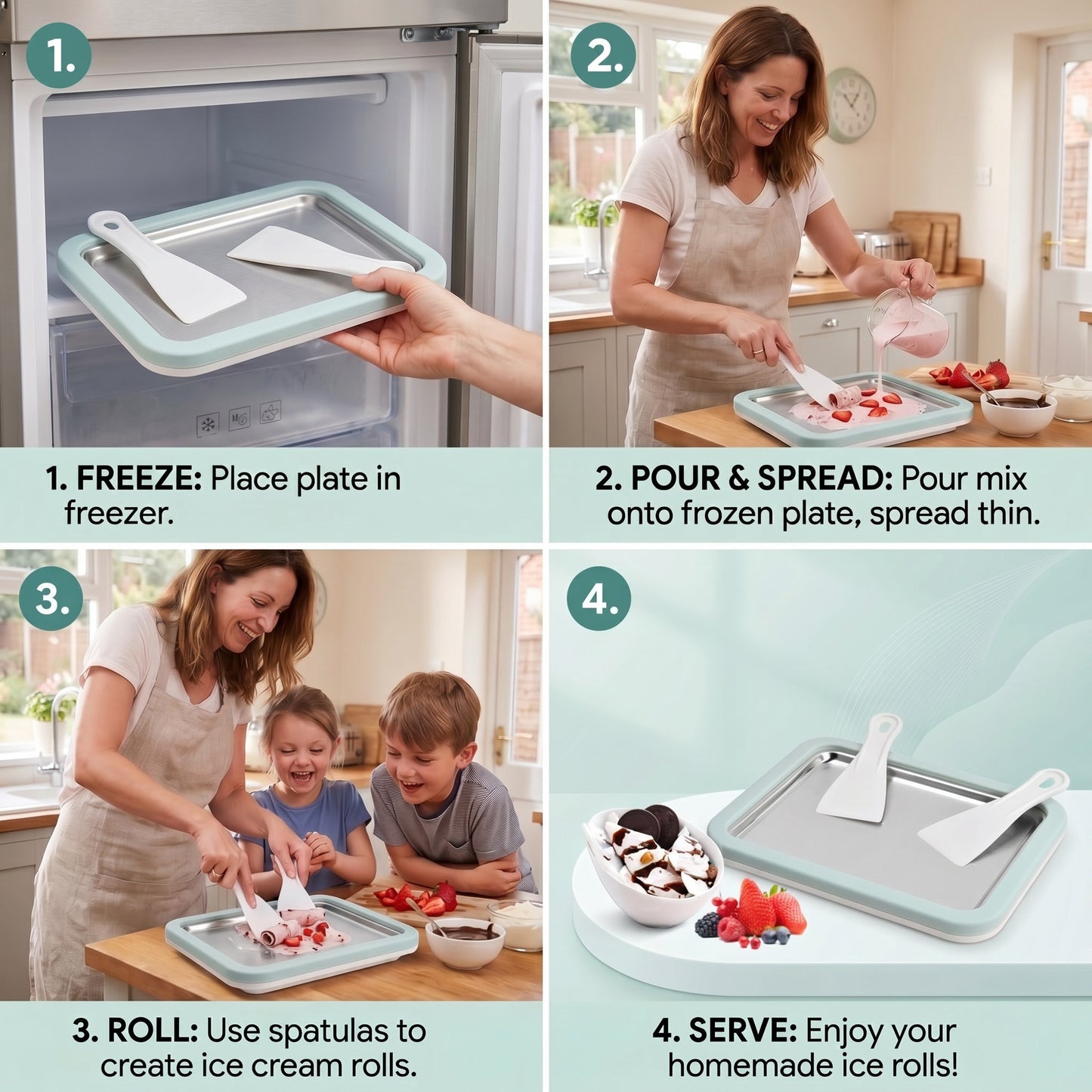 RollScoops DIY Ice Cream Roll Maker 3