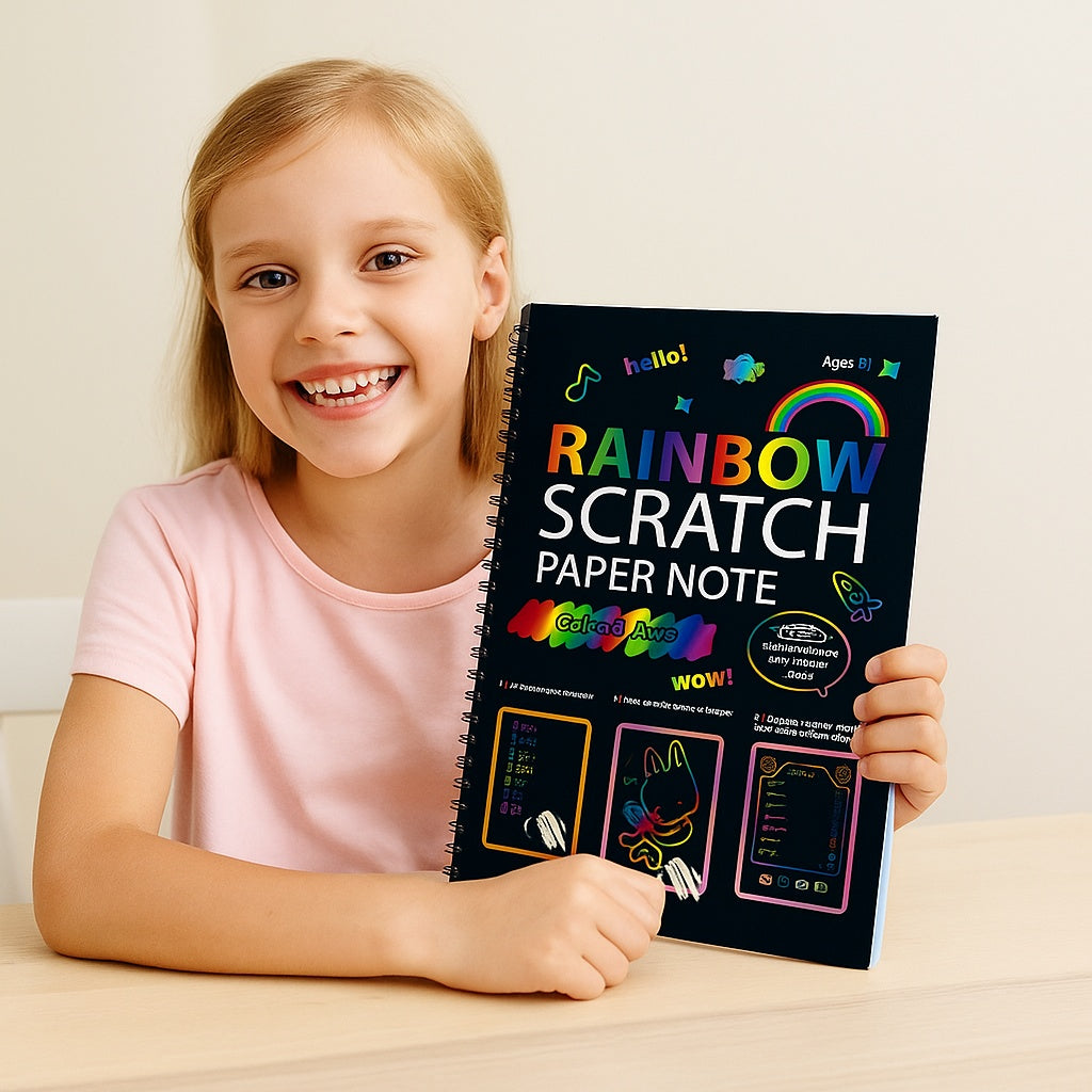 ScratchCraft Rainbow Scratch Art Paper Kids 1
