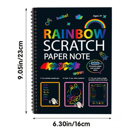 ScratchCraft Rainbow Scratch Art Paper Kids 4