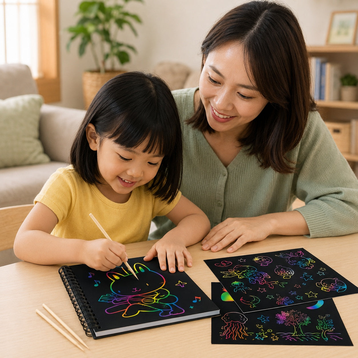 scratchcraft rainbow-scratch-art-paper-for-kids 2