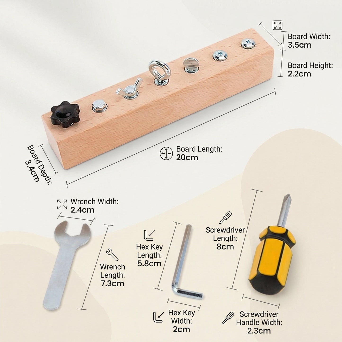 ScrewKraft Wooden Screwdriver Tool Board Kids 2