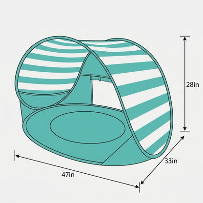 ShadeNest Kids Beach Tent Pop Up 1
