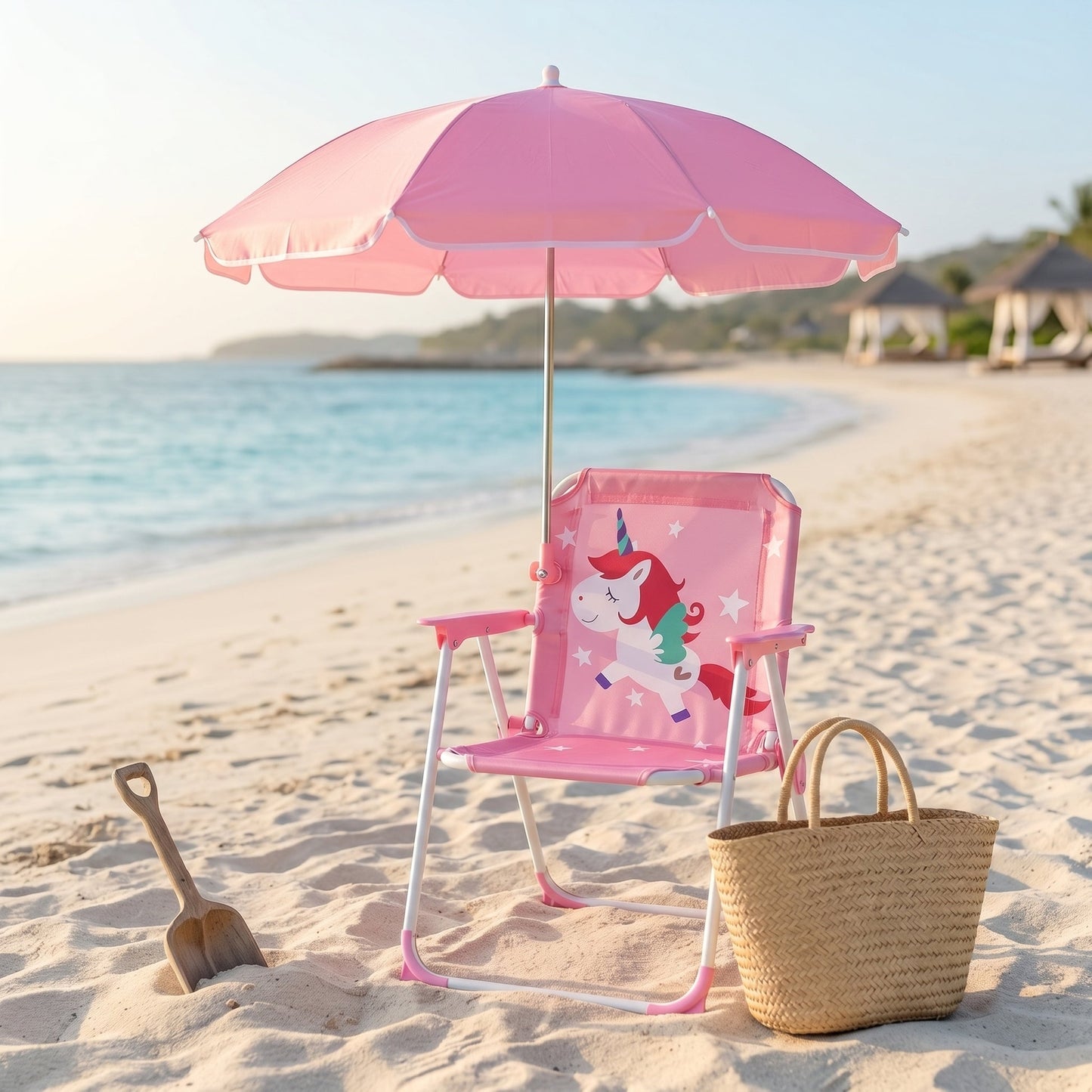 ShoreRoost Kids Foldable Beach Chair Parasol 3