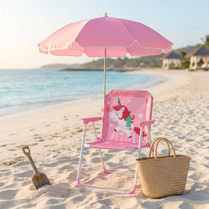 ShoreRoost Kids Foldable Beach Chair Parasol 3