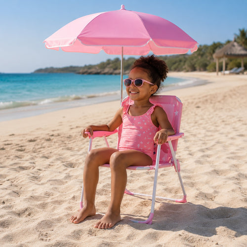 shoreroost kids-beach-chair-with-parasol 1