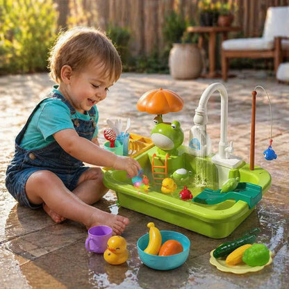 SinkSplash Play Kitchen Sink Running Water 1