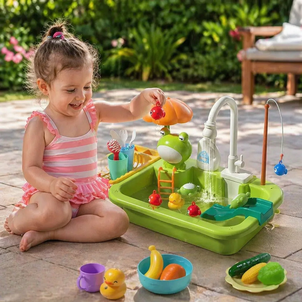 SinkSplash Play Kitchen Sink Running Water 2