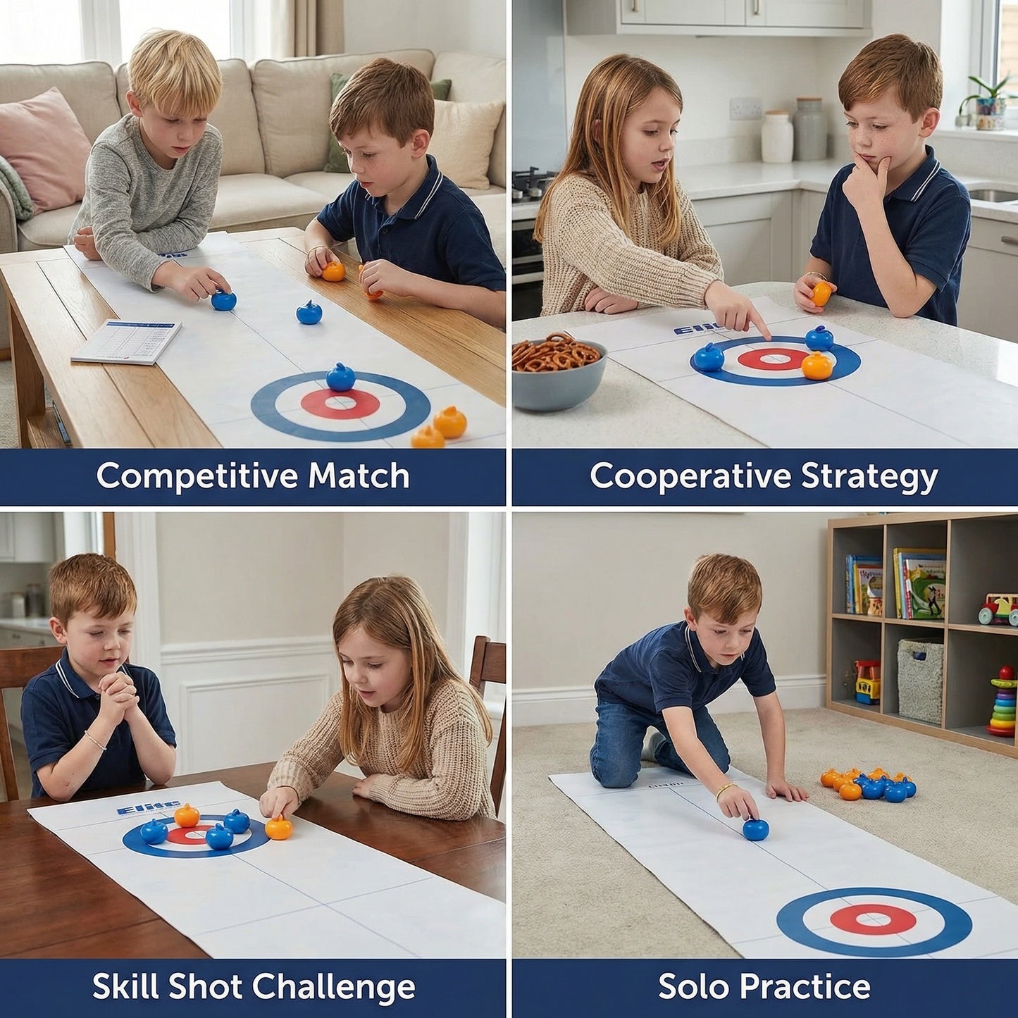 SlideRivo Tabletop Curling Game 2 Player 3