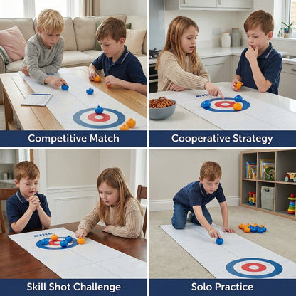 SlideRivo Tabletop Curling Game 2 Player 3