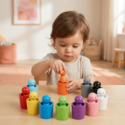 SortiBrix Wooden Colour Sorting Peg Dolls 2