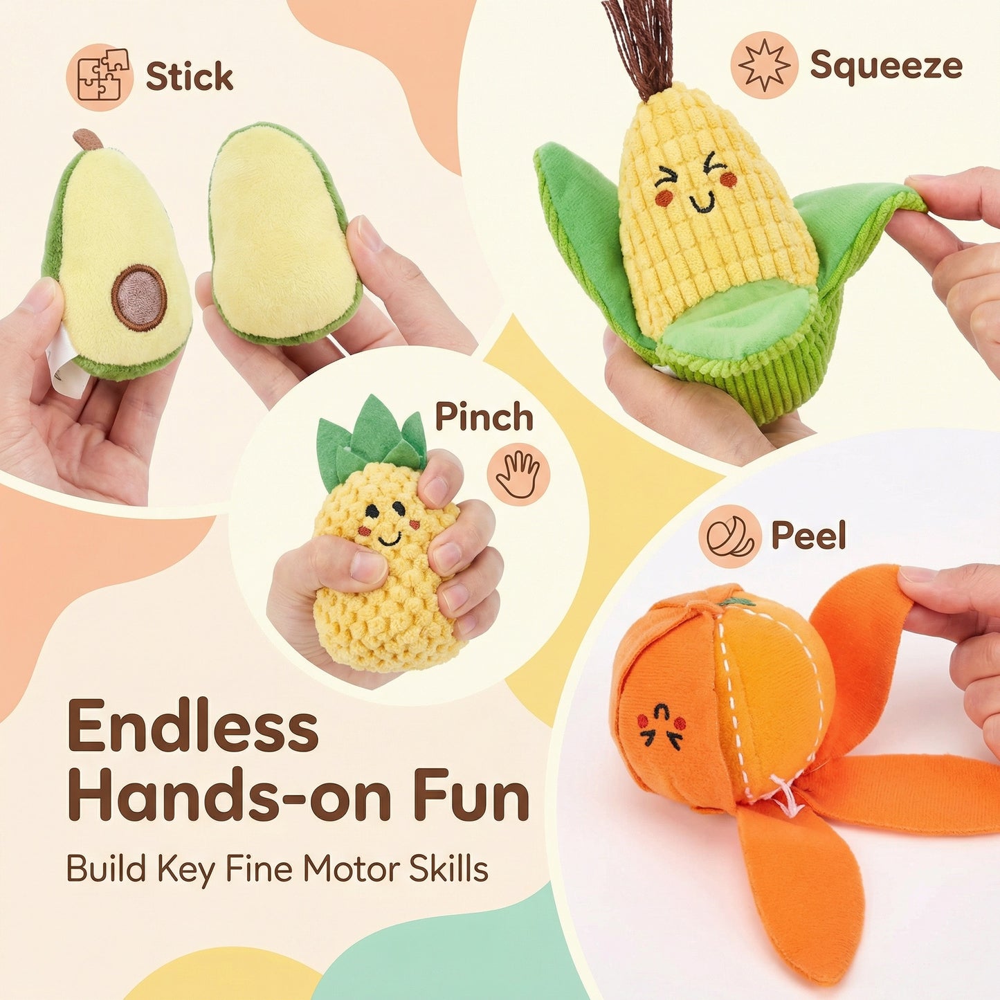 SortiBudz Fruit Vegetable Sorting Toy Toddler 1