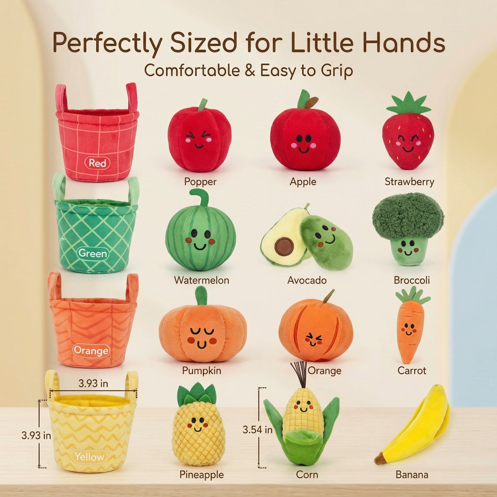 SortiBudz Fruit Vegetable Sorting Toy Toddler 2
