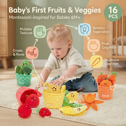 SortiBudz Fruit Vegetable Sorting Toy Toddler 3
